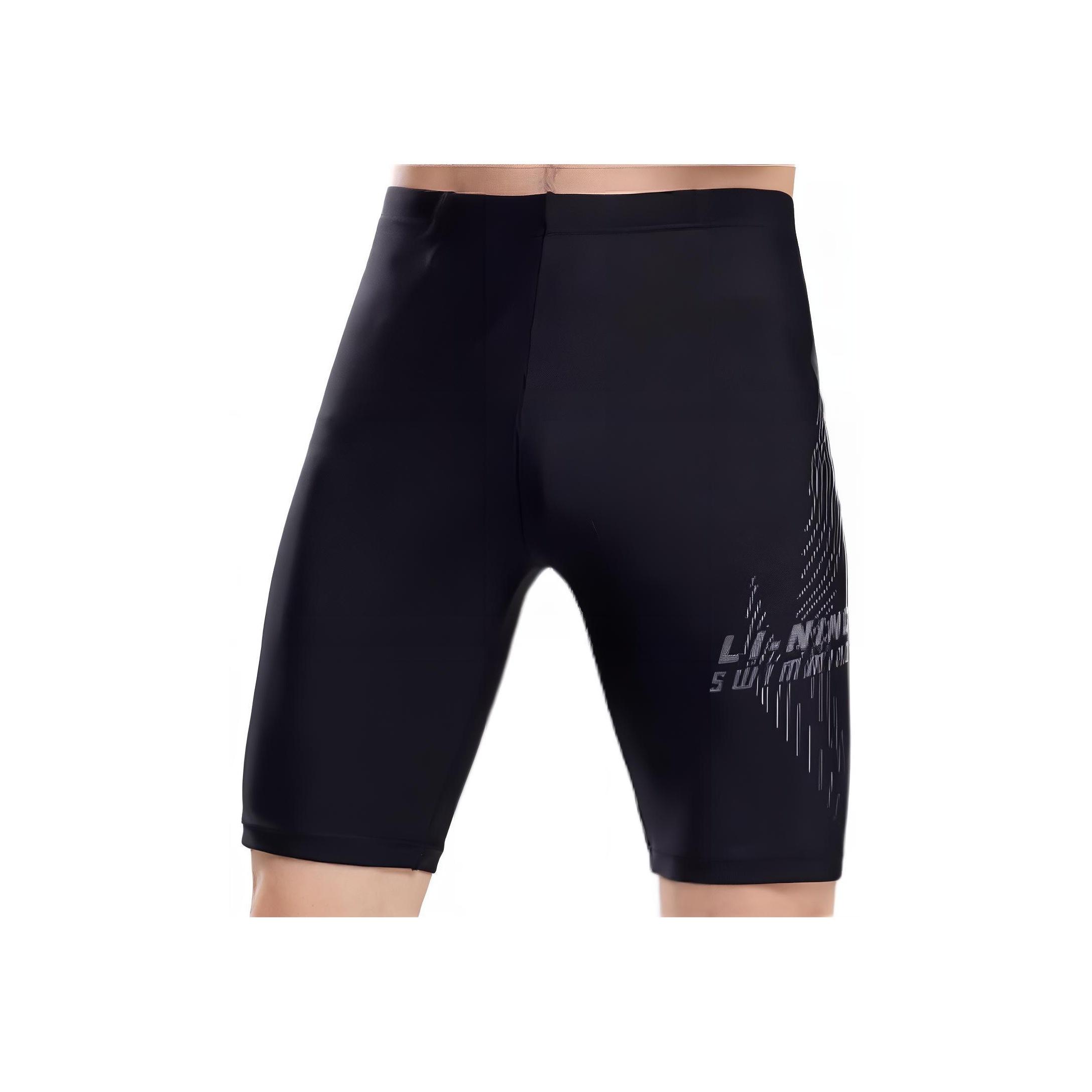 Li-Ning Удобные универсальные плавки с буквенным принтом мужские плавки черные LNKW028-1 2XL