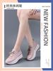 Casual sports shoes spring new fly-woven mesh women's shoes socks shoes comfortable and versatile low heels