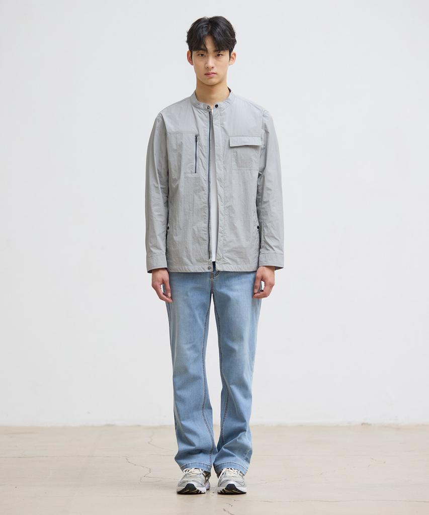 Stco [Summer] Diems Motion-Free High-Neck Blouson Gray_Djpub01Csg