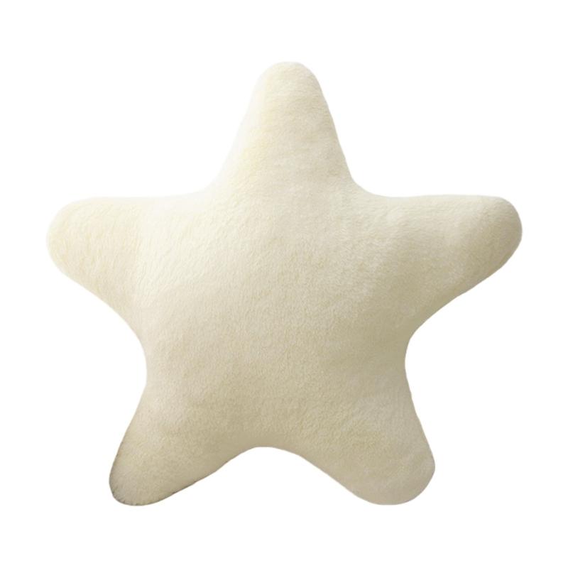 Multiuse Plush Star Shape Throw Pillow For Adults Kids Durable Sofa Backrest Support Decorative Accent 40cm Cushion белый 840₽