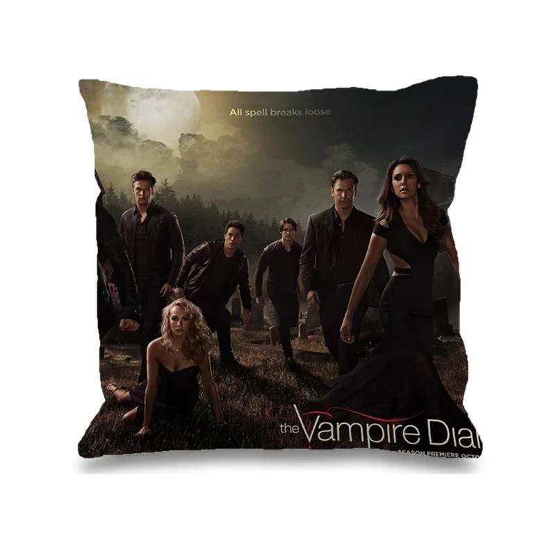 The Vampire Diaries Pillow Cases Decorative Cushions Cover For Sofa Car Decoration Pilow Covers Pillowcase 50X50 Custom Cushion
