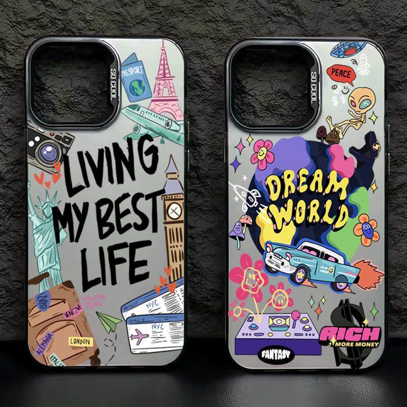 Case For Samsung S24 Ultra Case Colorful Retro Car Phone Case For S23 FE S22 S21 Plus A15 A35 A55 A34 A14 A33 A53 A52s Cover