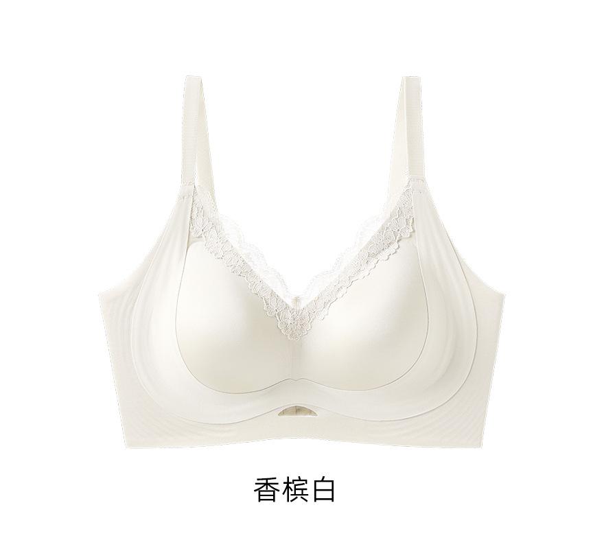 Thin Breathable No Steel Ring Seamless Underwear Small Breasts Gather Anti-sagging Bra Women's Bra Close Breasts