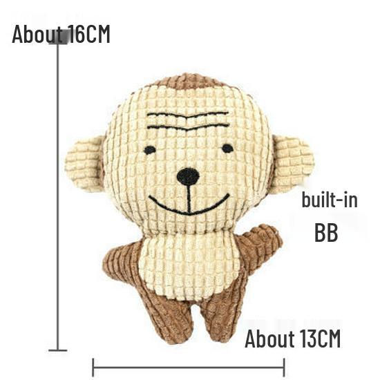 Peluche Bulldog Francese con Palla Squeaky e Giocattolo con Corda per Gatti e Gattini - Resistente al Morso, Design Cartoon Frutta