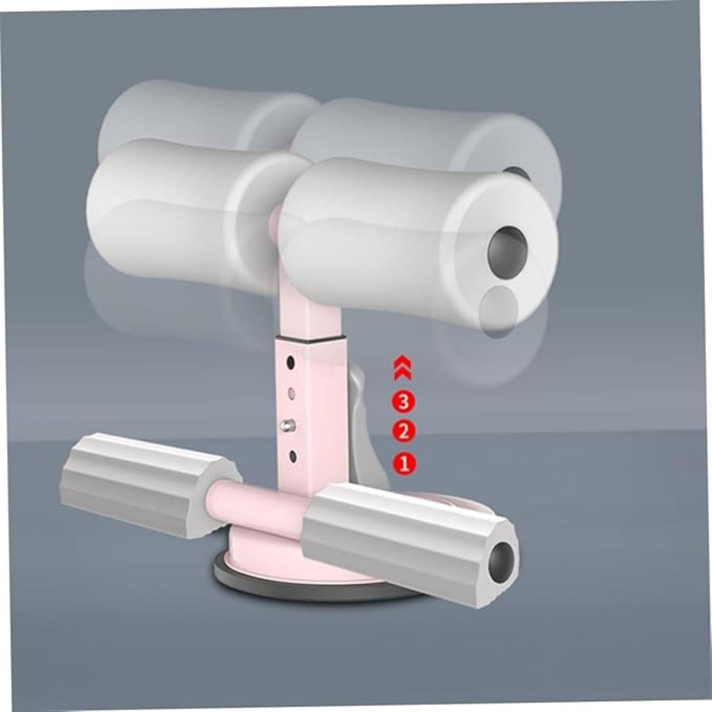 Fitness Bar Sit-up Tool Natural Rubber Training Tool Waist Belly Exercise Grey