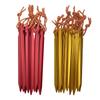 18cm Aluminum Tent Pegs with Reflective Rope Durable Lightweight Tent Stakes for Camping Hiking Accessories