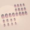 Cat's eye simple fake nail wearing nail French flash removable piece fine flash nail patch