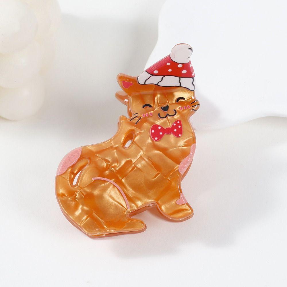 PVC Animal Dog Hair Claw Cartoon Christmas Shark Clip Kawaii Cat Hair Clip Daily