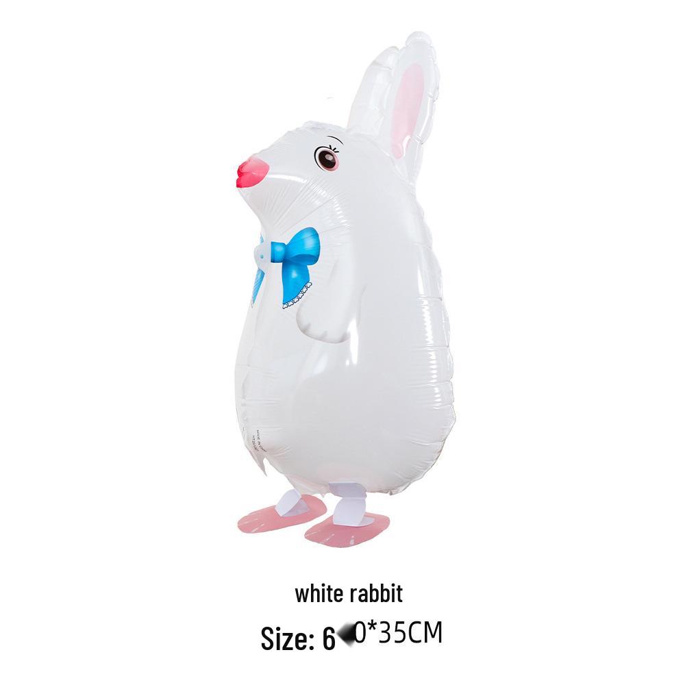 Cartoon Animal Walking Balloons: Duck & Pig for Birthday Decorations or Night Market Promotions