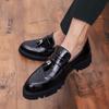 Fashion Casual Loafers for Men Spring Autumn Slip on Flats New Designer PU Leather Casual Shoes Male Business Shoes Moccasins