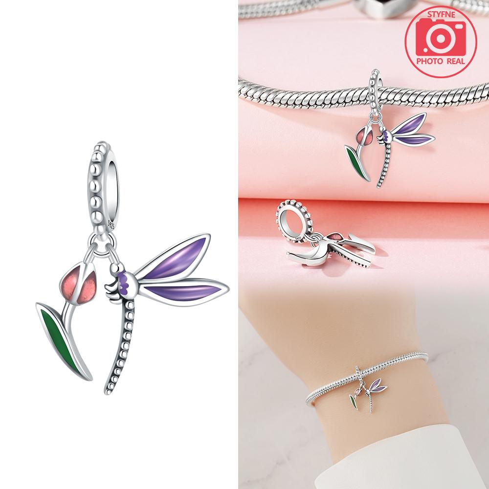 Charms Plata Dragonfly Pendant Copper Plated For Charms Copper Plated Original Bracelet For Jewelry Making