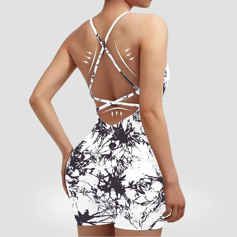Vest Style Yoga Suit Jumpsuit Sexy Hip Hugging One-Piece New Sports Jumpsuit For Women