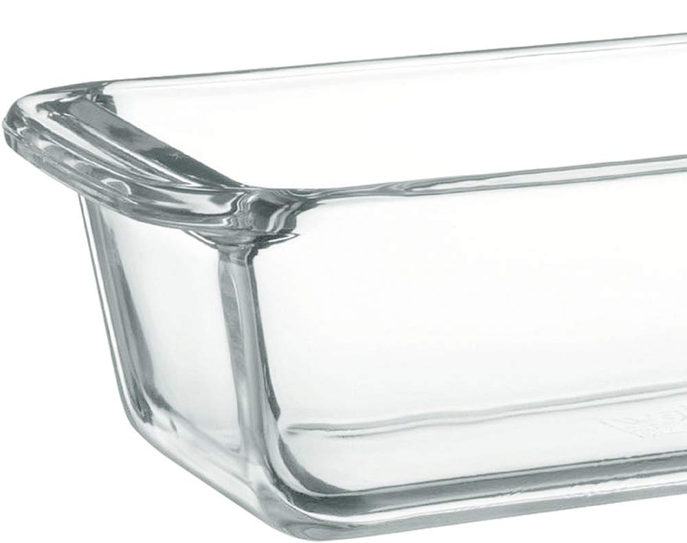 Iwaki BC211 Heat-Resistant Glass Cake Pan, Square Pound Cake Pan, 18x8cm