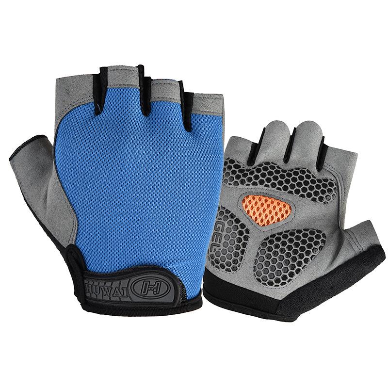 Spring and Summer Men's Mesh Fabric Breathable Bicycle Half Finger Outdoor Cycling Sport