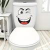 4PCS Cartoon Face Sticker, self-adhesive, suitable for plastic surfaces, removable, glossy surfaces, fun themed decorations