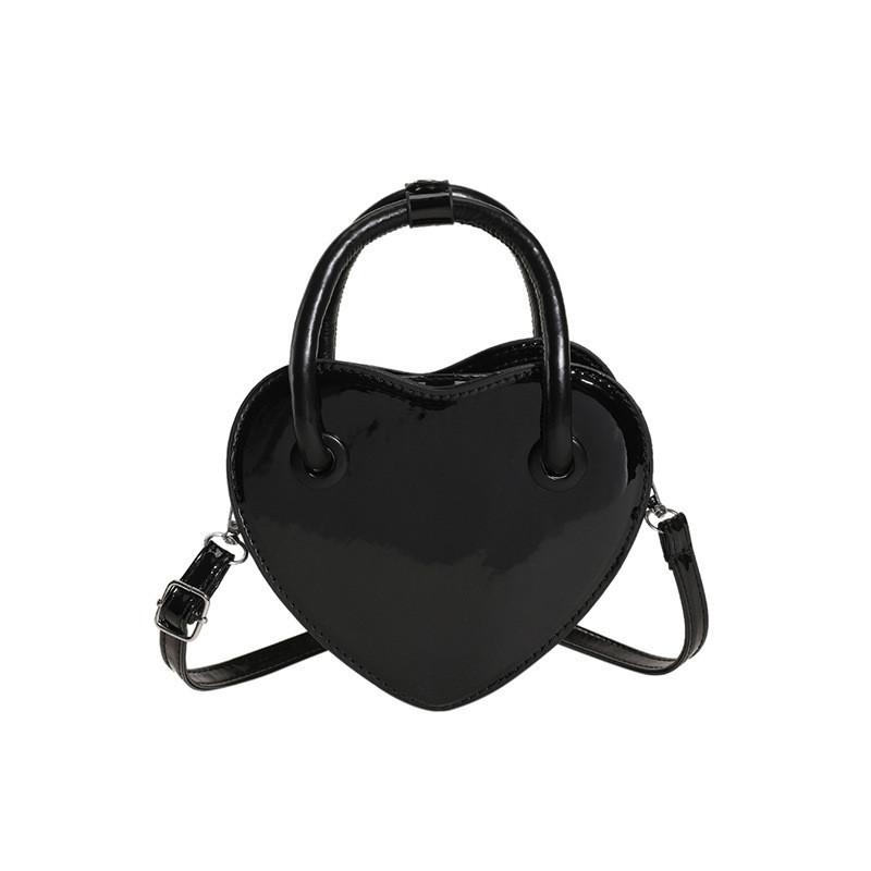 Fashionable Heart Purse With Chain Strap Small Square Bag For Women In Various Colors