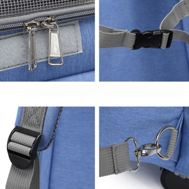 Large Capacity Pet Trolley Case Cat Backpacks Pet Carrier for Cats Handbag Foldable Pet Bag Bags Breathable Cat Carriers Bags