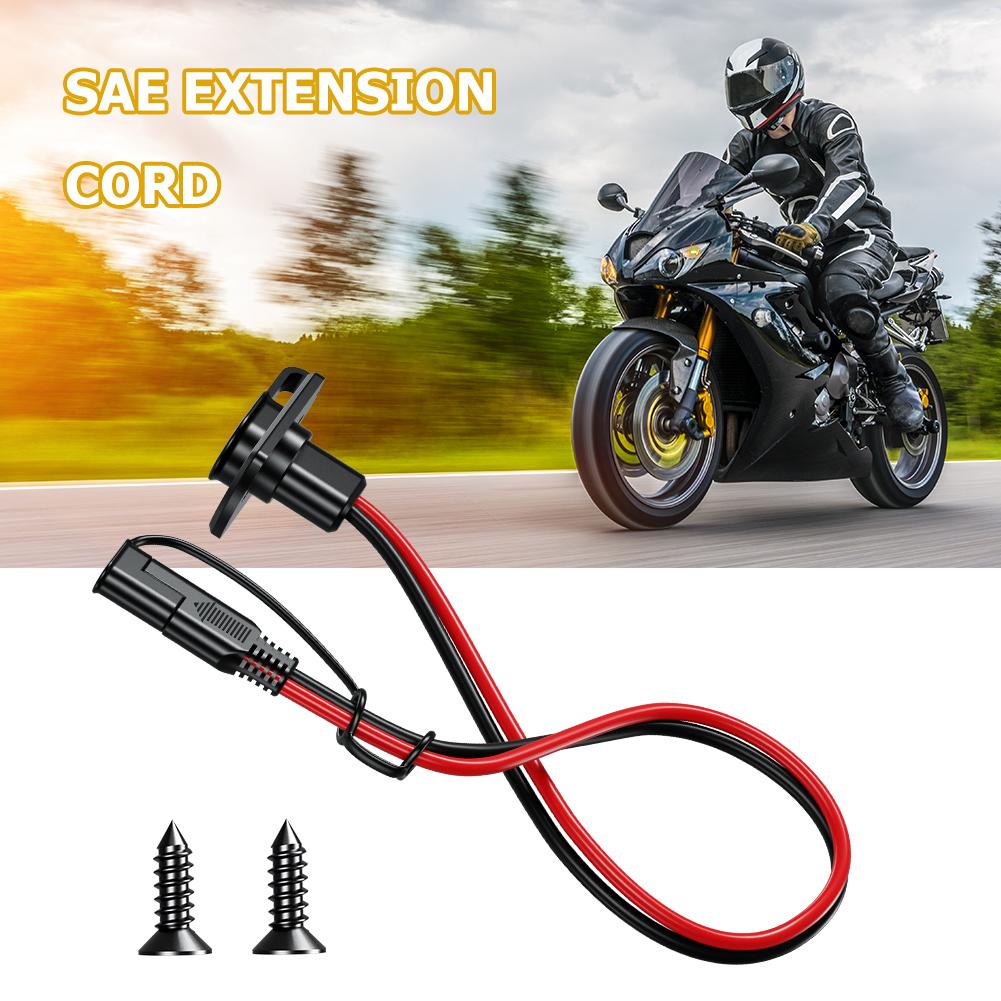 12AWG 30CM Female Power Wire Connector Harness Waterproof Quick Extension Cable Dustproof Solar Photovoltaic Motorcycle Cable