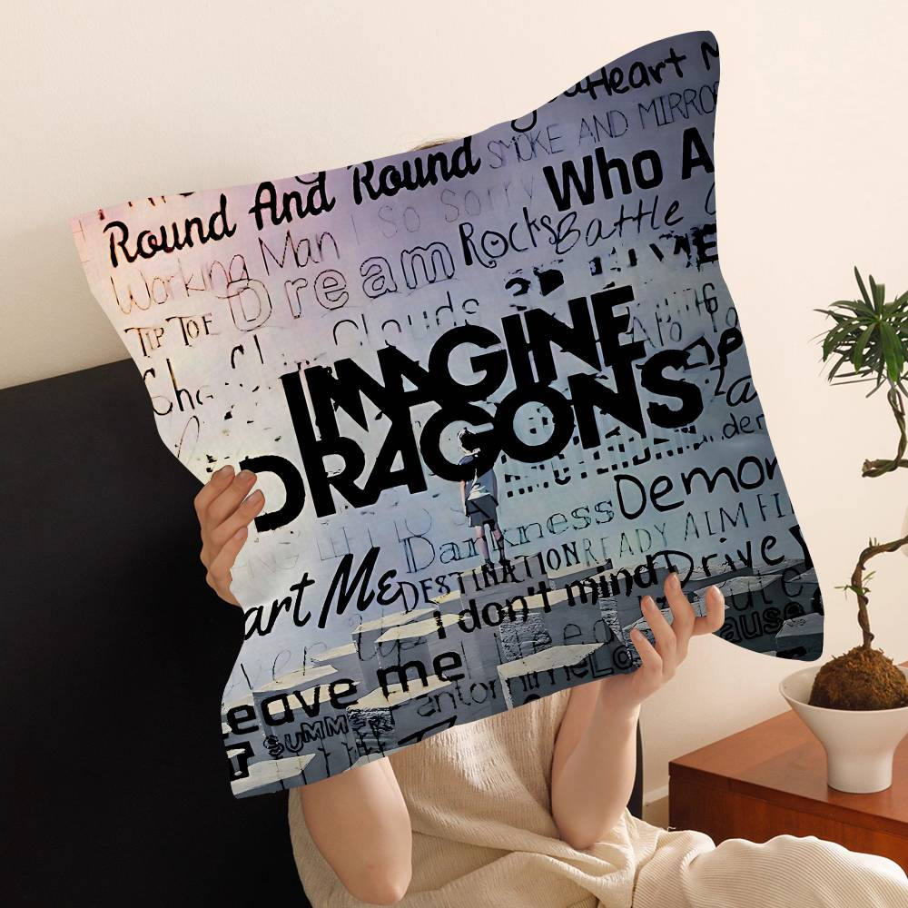 Rock Band Imagine Dragons Cushion Cover Decorative Pillow Sofa Home Decor Case Pillow Cases