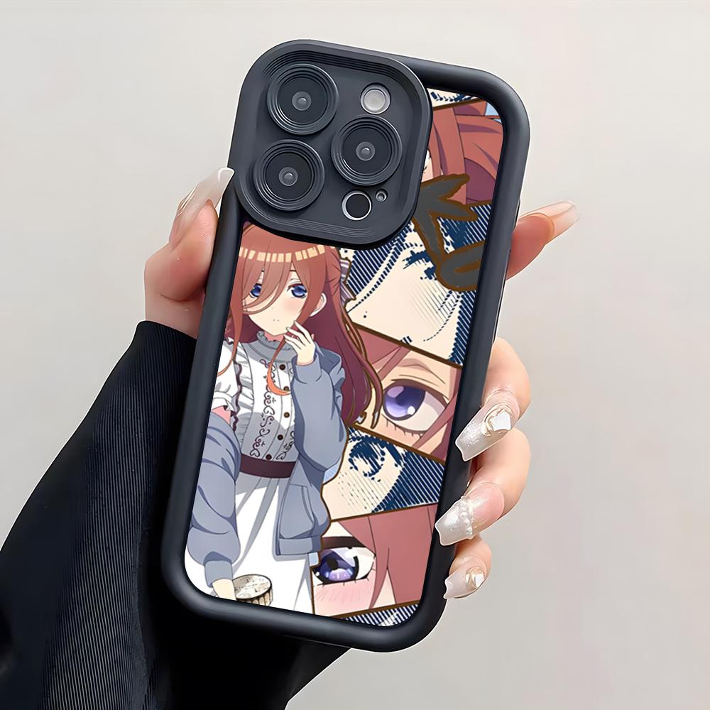 Anime Nakano Miku Phone Case For IPhone 17 Pro Max 15 Pro 16 14 Plus 12 13 Mini 11 Pro Shockproof Cover