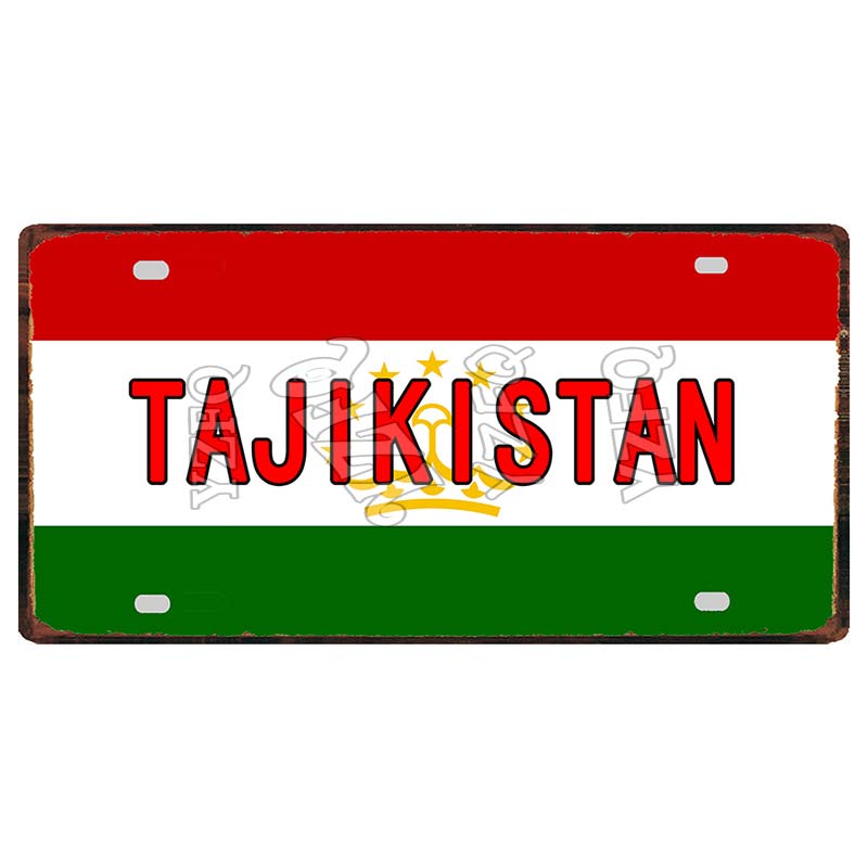 [YZFQ ]30X15CM Nationalflagge Marokko Norwegen Zypern Metallblechschild Stadt Reise Souvenir Wand Kneipe Geschäft Heimhandwerk Dekor DC-1345B