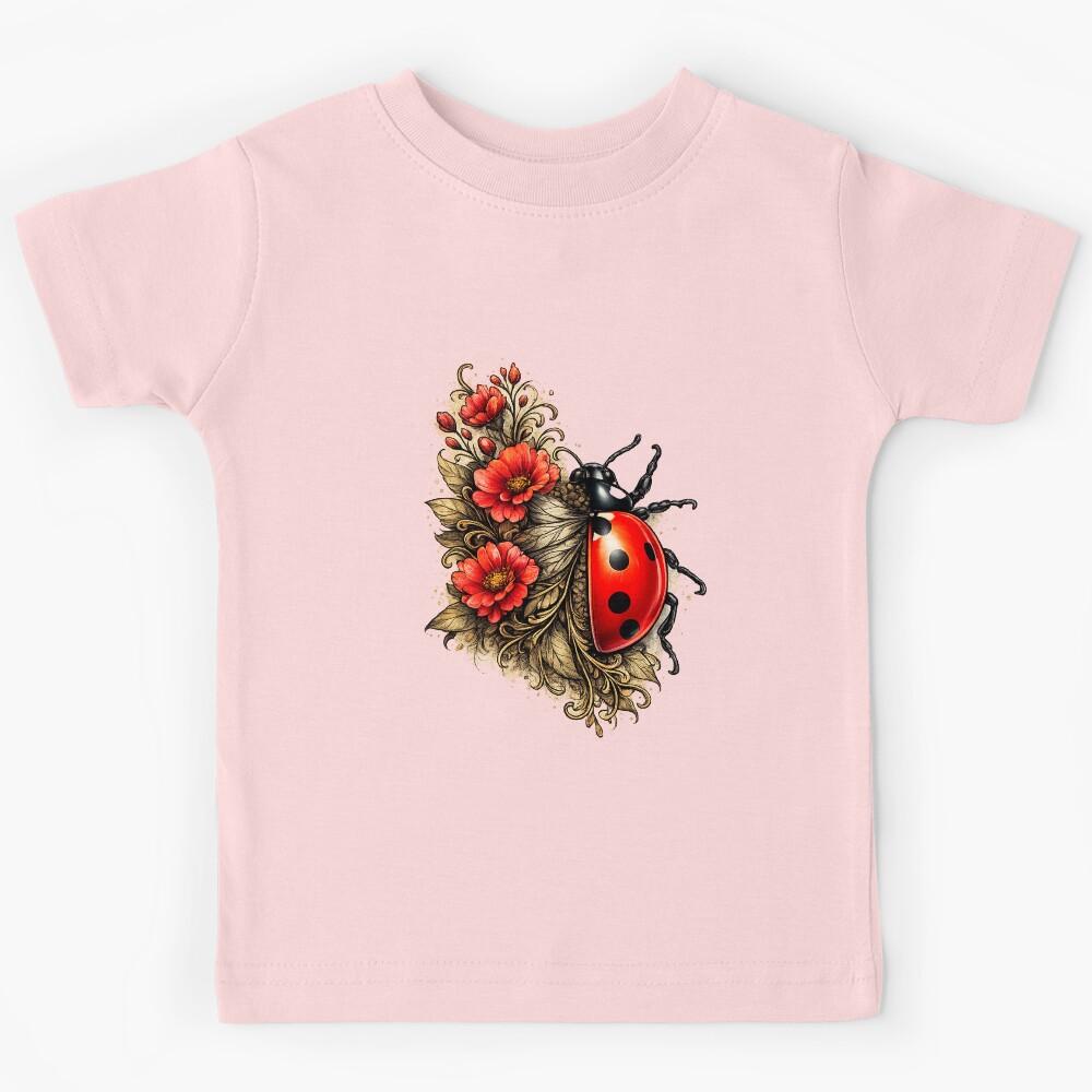 Ladybug floral summer lart Kids T-Shirt 170