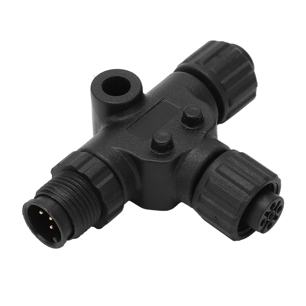 For NMEA 2000 T Connector 3 Port 5Pin M12 Thread IP67 Waterproof for Garmin Networks