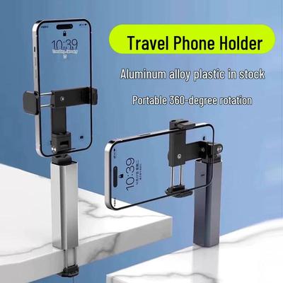 Foldable Telescopic Phone Holder for Travel and Desktop Use