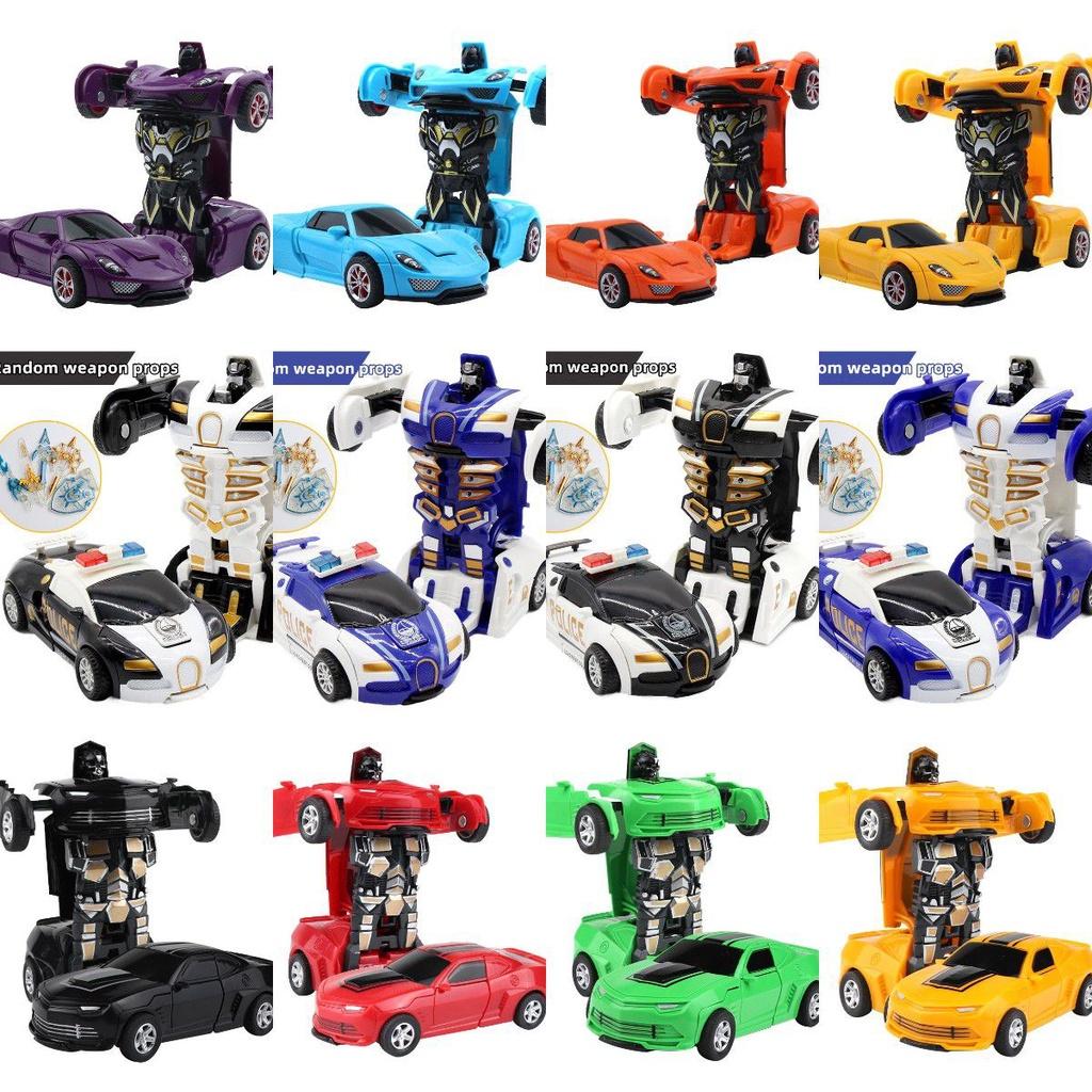 Educational 2in1 Deformation Car Toy No Battery Needed