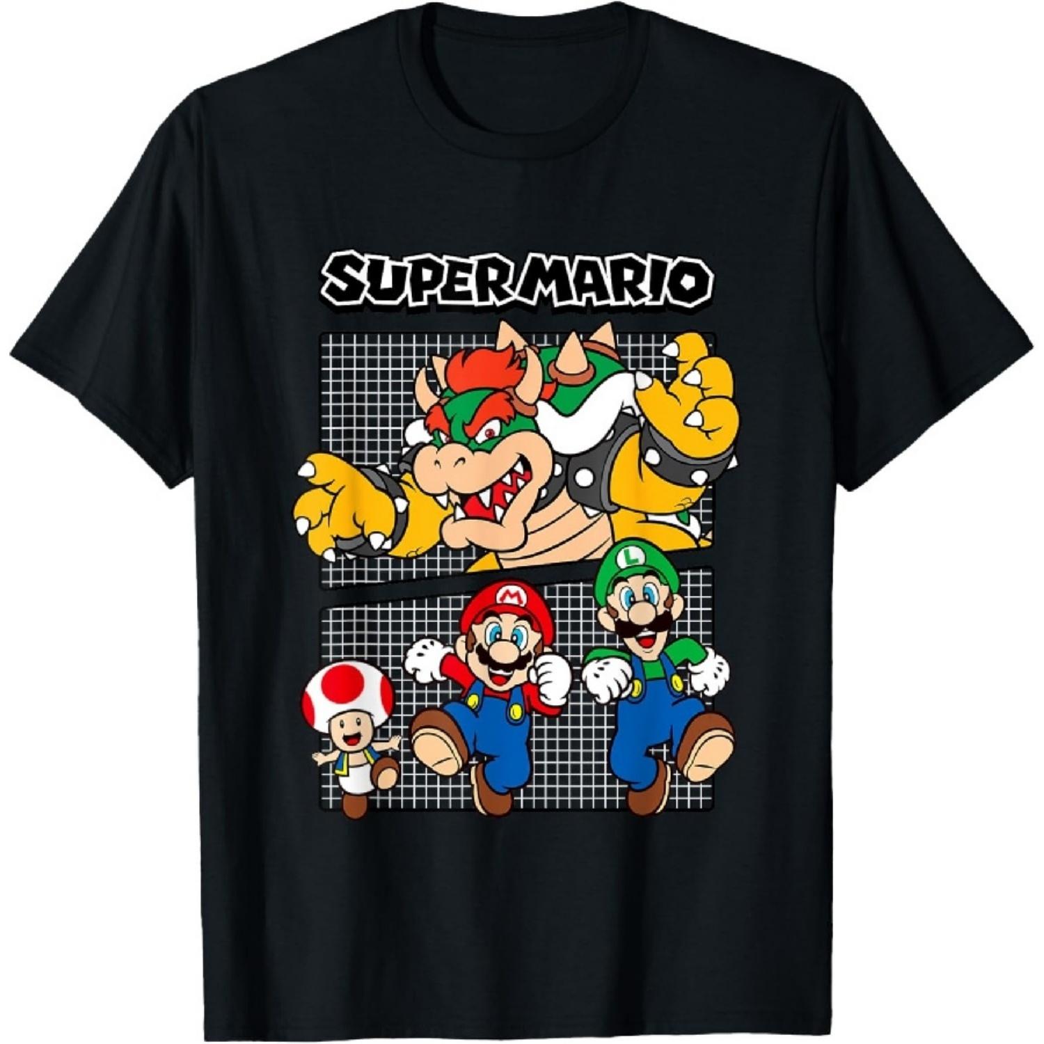 

Super Mario Bowser & Friends Classic Trio Jump T-Shirt XXXXXL різнокольоровий