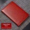 Customized High-End Leather A5 Notebook with Logo for Business Meetings