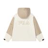 FILA Original Series Woven Hooded Long Sleeve Jacket Down Coat Women Jacket Khaki F11W449704FLK