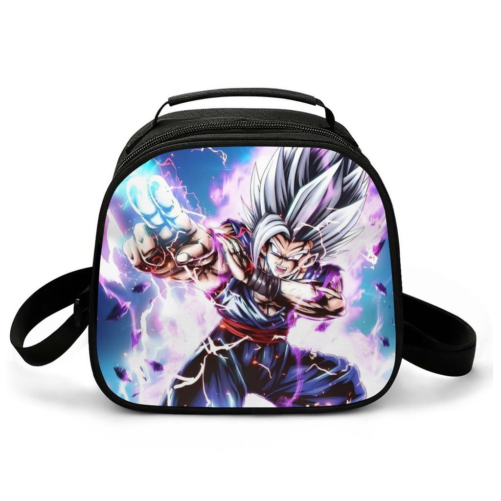 Cartoon Animation Lunch Box Bag Student Fully Printed Lunch Bag Wear-Resistant And Convenient Portable Picnic Bag