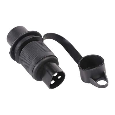 DIAYWER 3 Pin Römork Konnektörü Yuvarlak 3 Kutuplu Römork Traktör Elektrikli Karavan Kamyon için DIAYWER (Bağlayıcı 1)