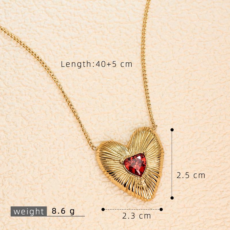 Elegante Retro Herbst/Winter Edelstahl Schlüsselbein Kette für Damen