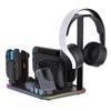 IPEGA PG-SW2065 For Nintendo Switch/Switch 2 RGB Lighting Game Controller Charging Dock with Cooling Fan Headphone Stand