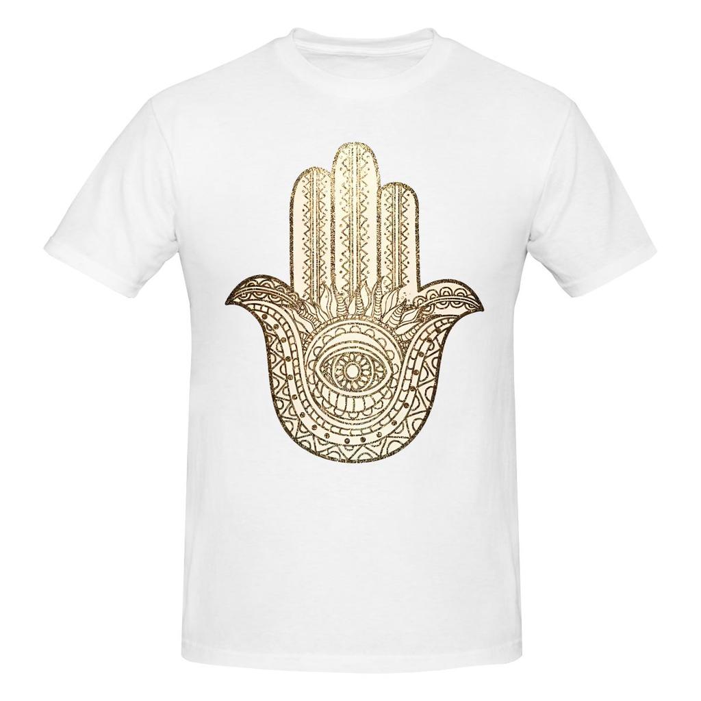 Funny Golden Hamsa Hand Unisexs Printed TShirt Unisex T shirtShirts