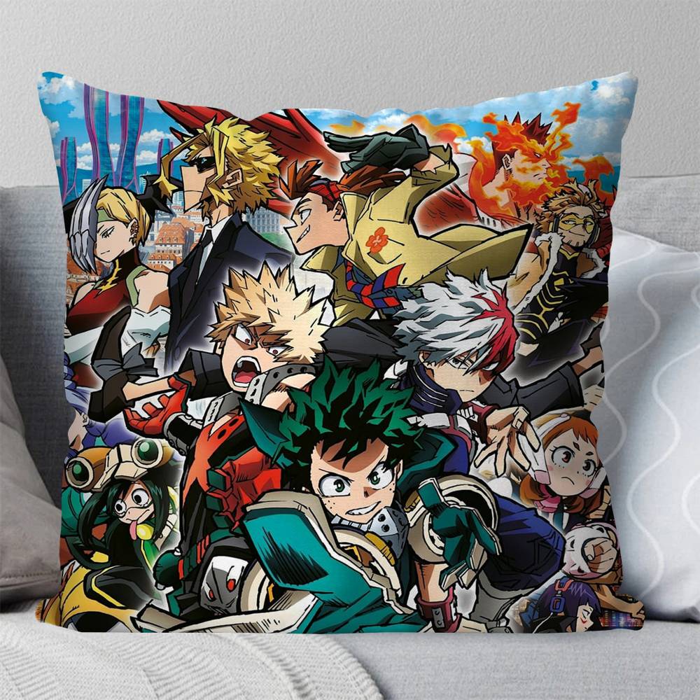 Anime My Hero Academia Pillow Case Square Pillow Bedroom Sofa Leisure Comfort Cushion Car Living Room Home Decoration