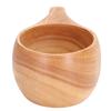 200ml Single Hole Wooden Cup with Hanging Buckle Milk Coffee Cup Portable Drinking Cup for Home Office