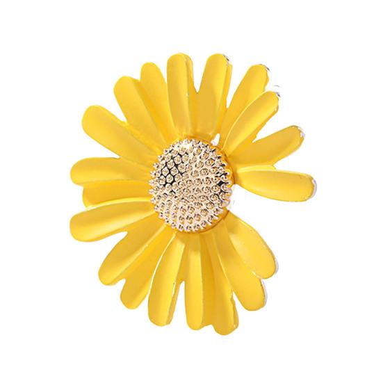 Scarf Button Large Chrysanthemum Alloy Silk Scarf Buckle Anti-Slip Women Scarf Buckle Outfit Accessory