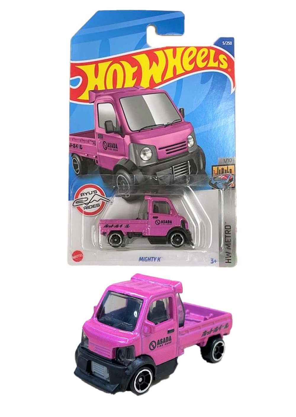 

Hot Wheels Basic Car Mighty K лет и HHF12 Pink [3 вверх] розовый