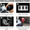 Universal Aluminum Manual Gear Shifts Knob with Quick Installation & Ergonomic Grip Design Vehicle Spare Part for Cars