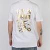 Puma Metallic Gold Print Crew Neck T-Shirt Men Tops White 587582-02