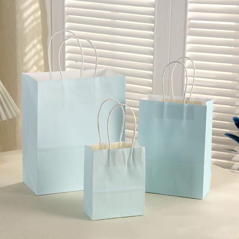 6pcs Macaron Paper Gift Bags Candy Gift Packaging Bags Kids Birthday Party Treat Bags Decoration Baby Shower Wedding Supplies