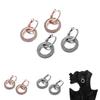 Modern Alloy Geometric Earrings With Rhinestones Ideal For Business Gifts And Promotions