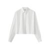 Women's Pure Cotton Lapel Long Sleeve Shirt
