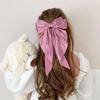 Solid Color Large Bow Hairpin Jk Ponytail Clip Lolita College Style Japanese Girl Hair Accessories 5012