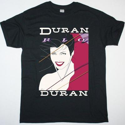 Duran Duran Rio Siyah Kısa Kollu Pamuklu Tişört Unisex S-5XL VM8543 Unisex Tişört