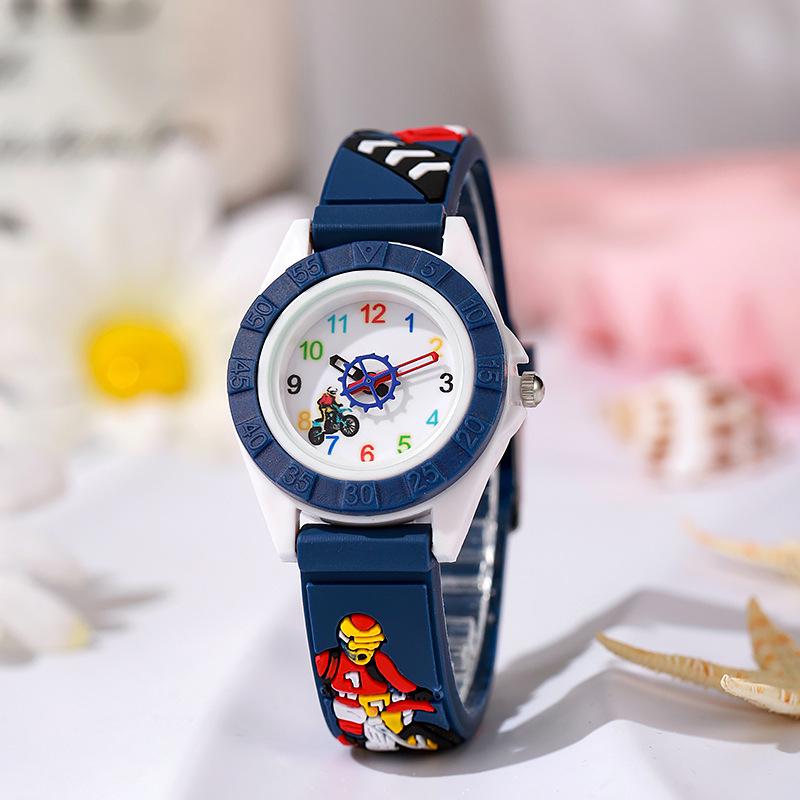Casual Girls' Cartoon Butterfly Quartz Watch with Silicone Strap