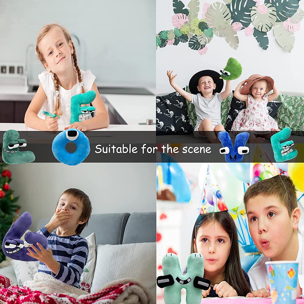 Limspace Alphabet Lore Plush Toy, A-Z Letters, Alphabet Lore Plush Doll, Soft Alphabet Lore Educational Letter Toy, Plush Toy, Fan Gift, Educational